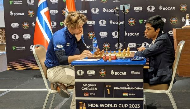 Carlsen beats Praggnanandhaa