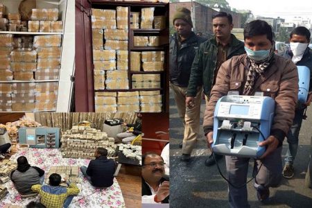 धन कुबेर पीयूष जैन के खजाने की गिनती हुई पूरी‚ कड़ी सुरक्षा के बीच SBI ले गई चार बक्सों में रकम