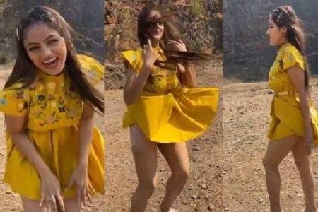 TV की संस्कारी बहू का बोल्ड Video हुआ वायरल, हवा में उड़ गई ड्रेस और फिर…