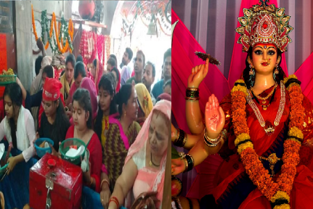 Chaitra Navratri 2023: चैत्र नवरात्रि के पहले दिन मंदिरों में उमड़ा भक्तों का सैलाब