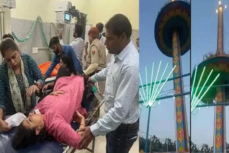 Ajmer: केबल टूटने से 30 फीट की ऊंचाई से अचानक नीचे आ गिरा झूला, कई बच्चे घायल