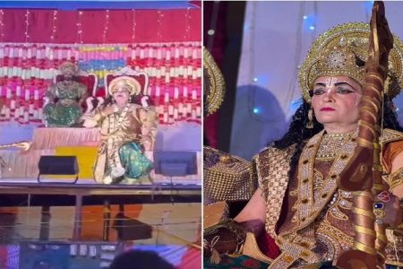 रामलीला में राम का किरदार निभा रहे कलाकार की हार्ट अटैक से मौत, वीडियो आया सामने