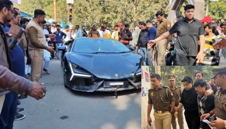 kanpur lamborghini crash