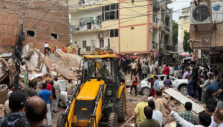 Delhi building collapse